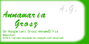 annamaria grosz business card